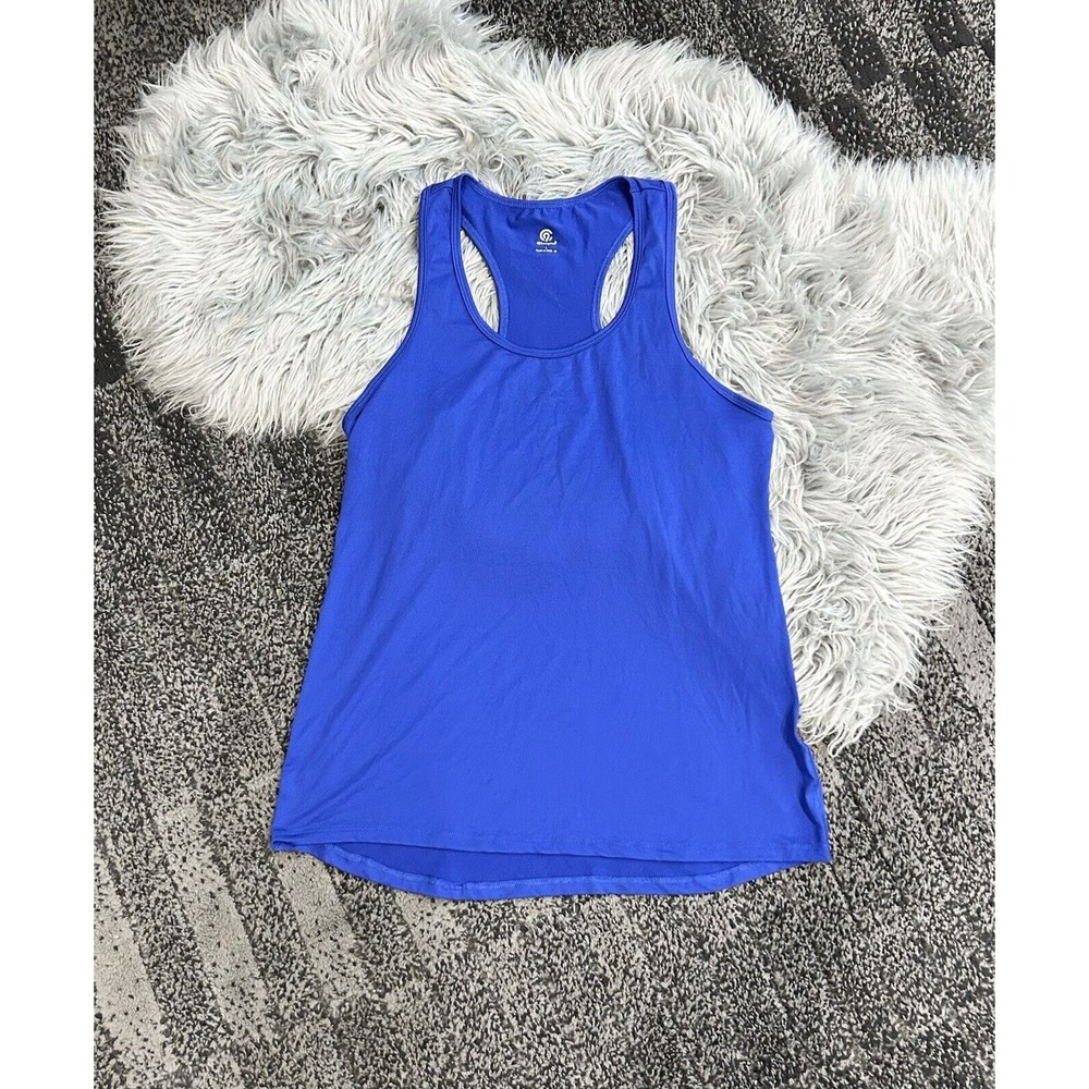 Champion Women's Essentials Racerback Tank Blue Size Large